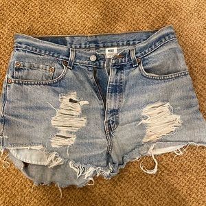 Vintage high waist Levi shorts